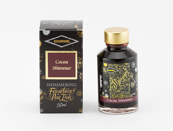 Diamine Shimmering Ink 50ml - Cocoa Shimmer