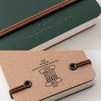Midori WM Ring Notebook Grain Memo - Green