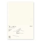 Single MD Notebook A5 with blank pages on a plain background.