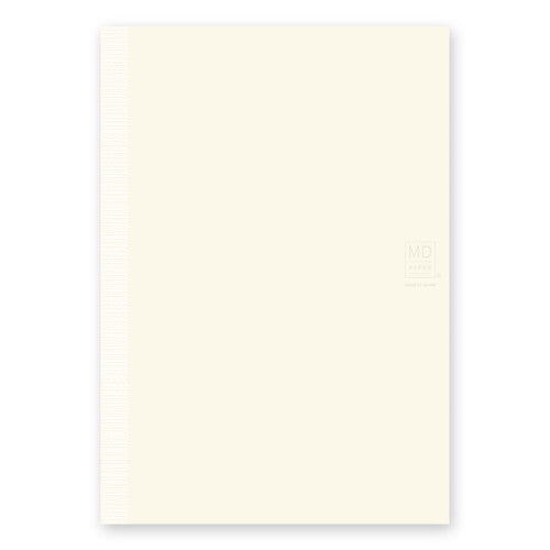 Single MD Notebook A5 with blank pages on a plain background.