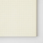 MD Paper Journal with Grid B design on pages, on a white background. Close up of Grid design.