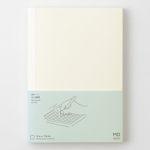 MD Paper Journal with Grid B design on pages, on a white background.