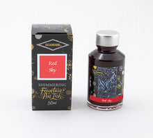 Load image into Gallery viewer, Diamine Shimmering Ink 50ml - Red Sky

