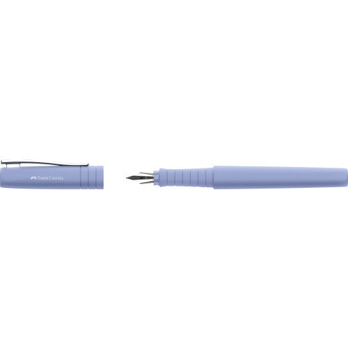 Single Faber‑Castell Poly Fountain Pen in Pale Iris on a plain background.