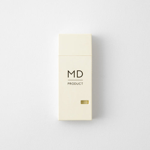 MD Paper company product "writing correction tape" in cream colour on white background.