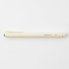 MD drawing pen with cap on on a white background.