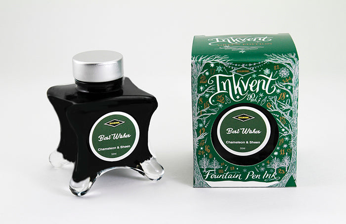 Diamine Fountain Pen Ink Inkvent Green Edition Best Wishes