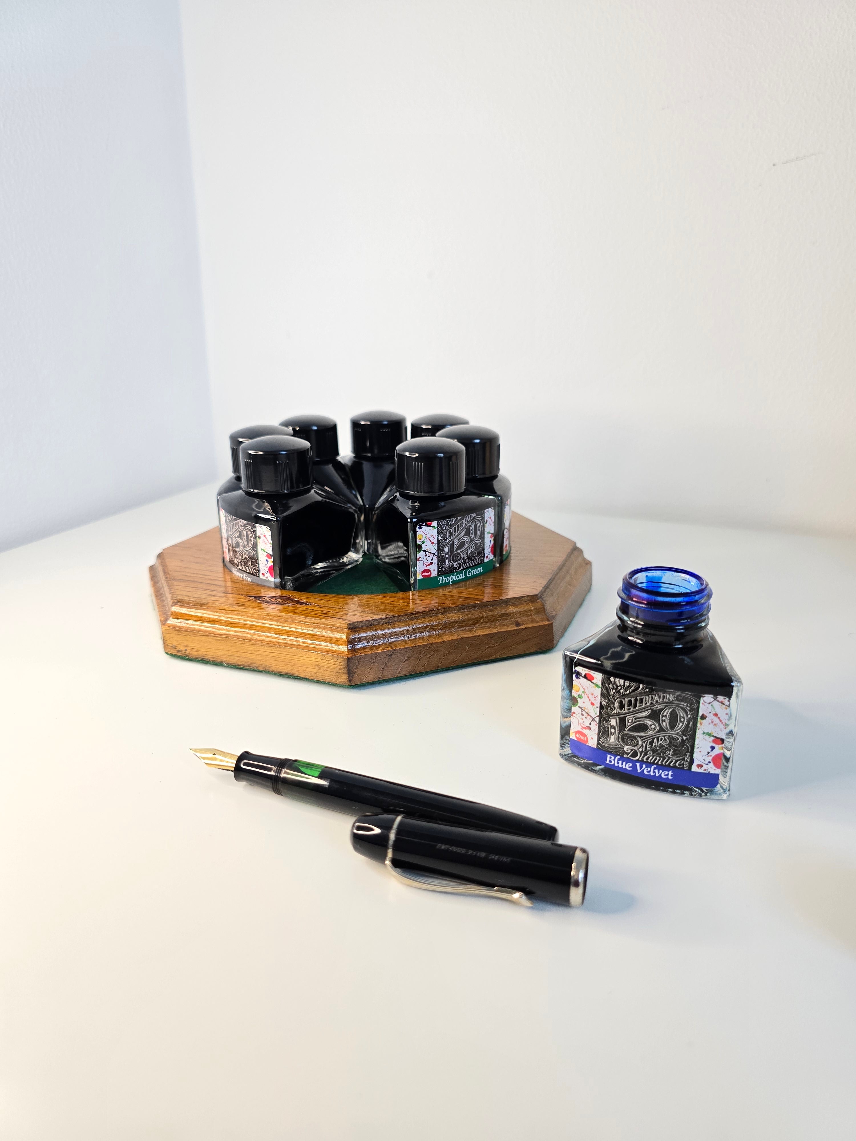 Diamine Circle Solid Wood Ink Stand - Limited Edition – Zita Inks