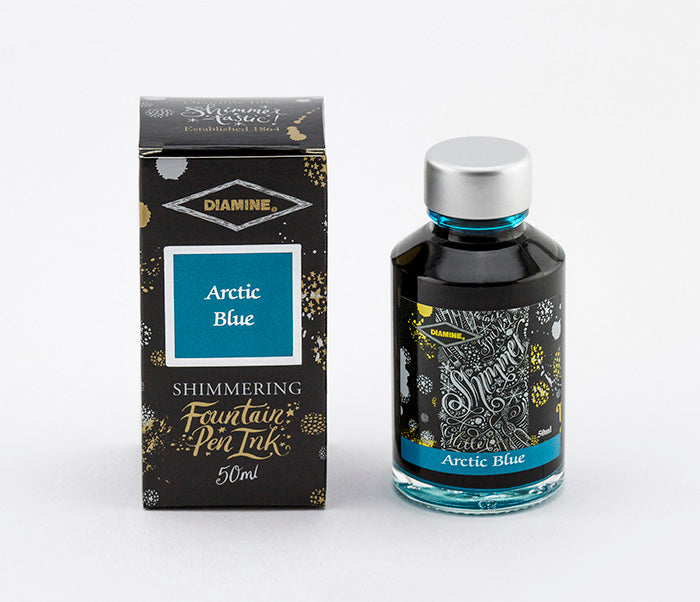Diamine Shimmering Ink 50ml - Arctic Blue