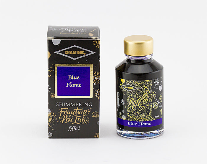 Diamine Shimmering Ink 50ml - Blue Flame