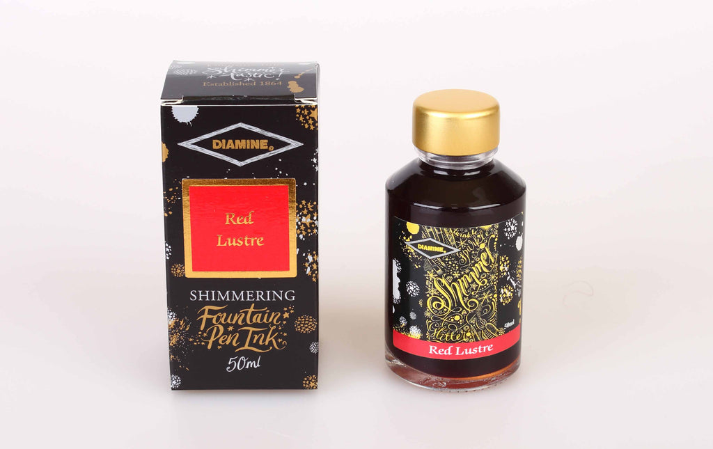 Diamine Shimmering Ink 50ml - Red Lustre