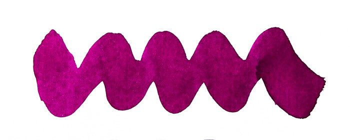 A colour swatch of Diamine Jingle Berry fountain pen ink.