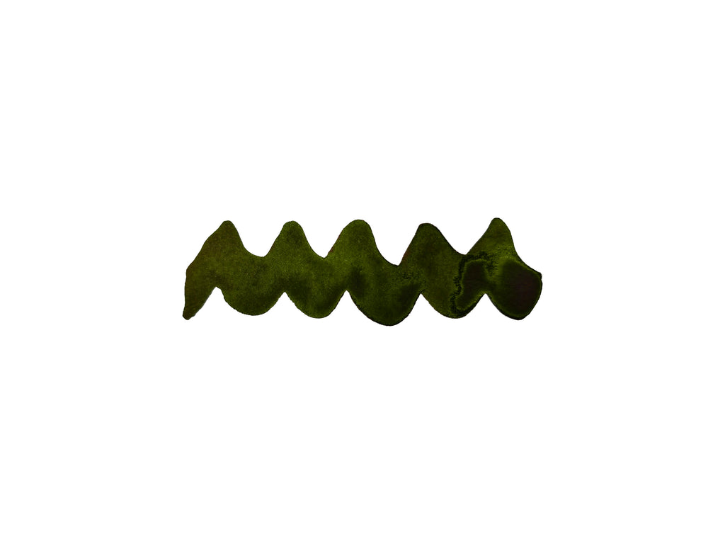 Colour swatch wavy line of Diamine Chaos fountain pen ink.