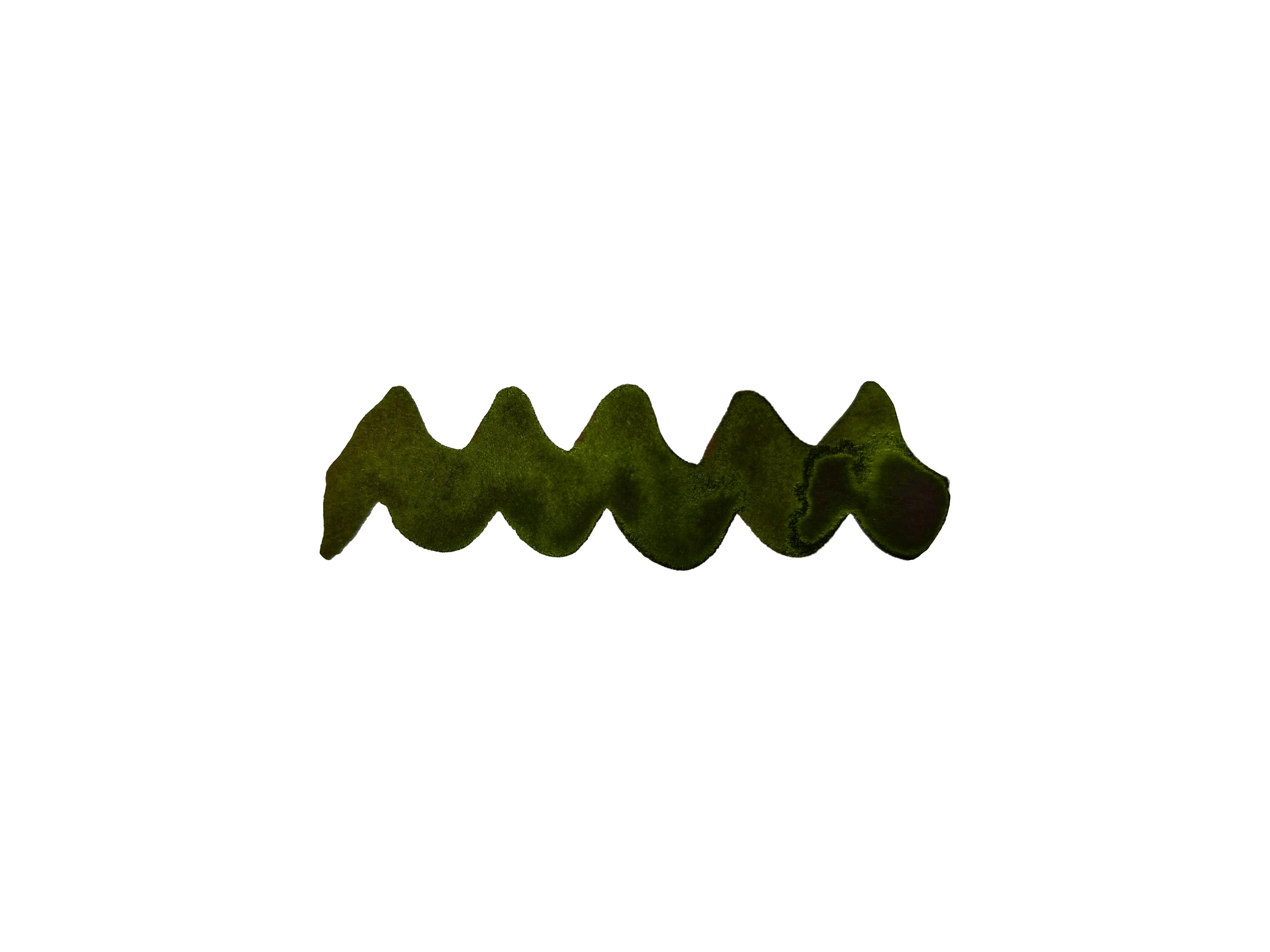 Colour swatch wavy line of Diamine Chaos fountain pen ink.
