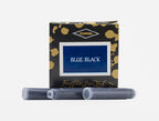 A packet of 6 Diamine fountain pen ink cartridges in Blue Black, in front of a white background.