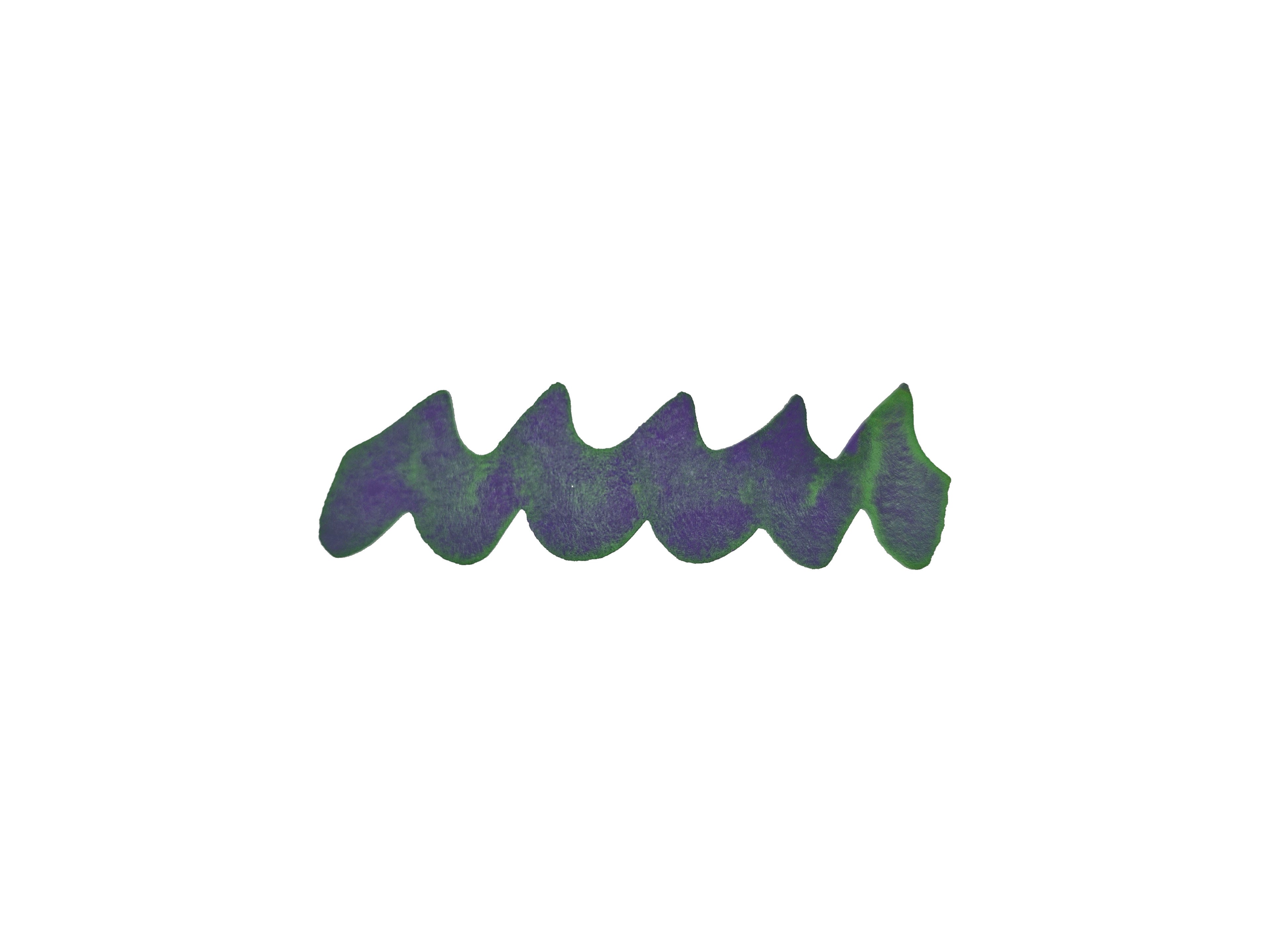 Colour swatch wavy line of Diamine Energy sheen fountain pen ink.