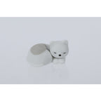 Single Iwako Sleeping Cat Eraser in Grey.