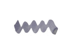 Wavy pale purple grey line on a white background. Diamine Icy Lilac fountain pen ink colour swatch.