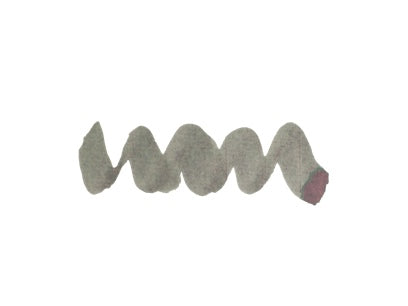 Wavy pale grey line on a white background. Diamine Marley fountain pen ink colour swatch.