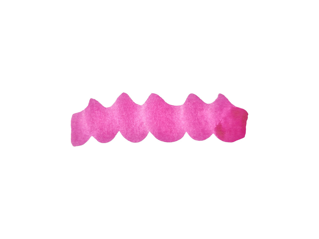 Colour swatch wavy line of Diamine Mittens fountain pen ink.