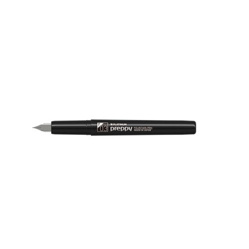 Platinum Preppy Fountain Pen with cap off.