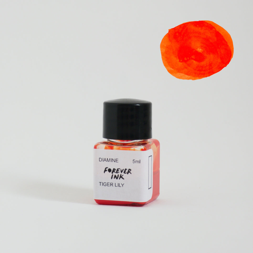 5ml Diamine Forever Ink Sample (Pigment Fountain Pen Ink) - Tiger Lily