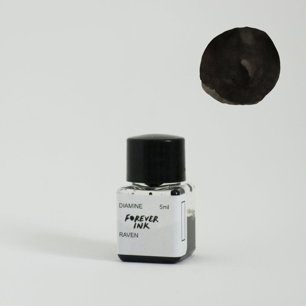 5ml Diamine Forever Ink Sample (Pigment Fountain Pen Ink) - Raven