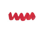 Wavy pink red line on a white background. Diamine Winterberry fountain pen ink colour swatch.