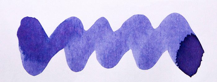 A colour swatch of Diamine One More Sleep fountain pen ink.