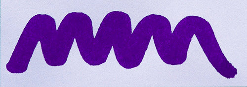 A colour swatch of Diamine Iris fountain pen ink.