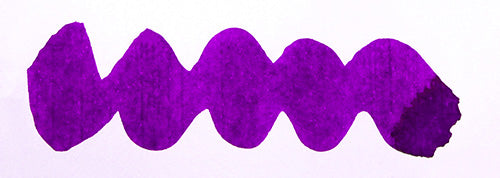 A colour swatch of Diamine Festive Joy fountain pen ink.