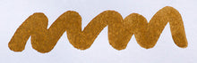 Load image into Gallery viewer, A colour swatch of Diamine Golden Brown fountain pen ink.
