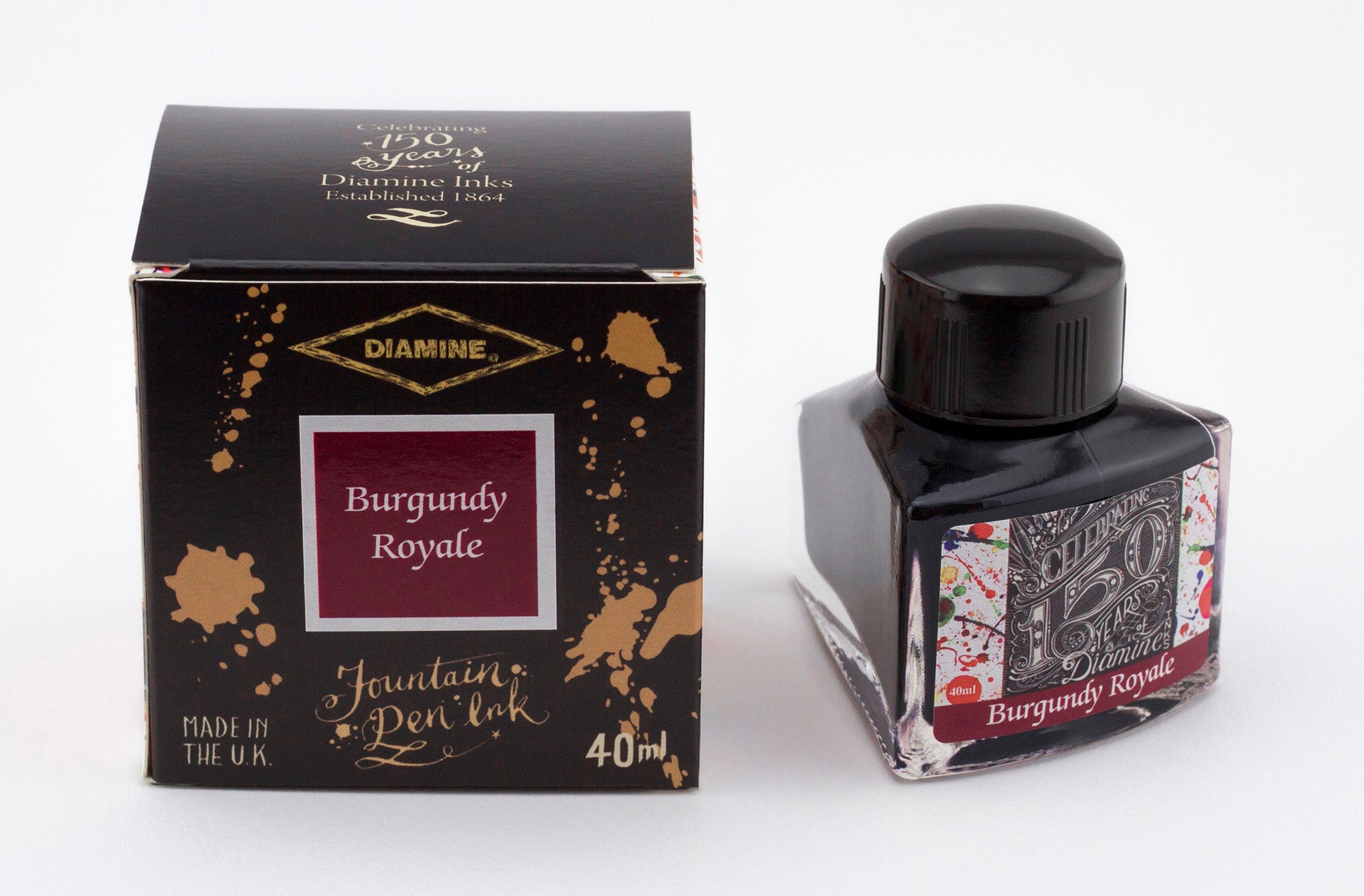 Diamine Fountain Pen Ink - 150th Anniversary - Burgundy Royale – Zita Inks