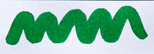 Load image into Gallery viewer, A colour swatch of Diamine Woodland Green fountain pen ink.
