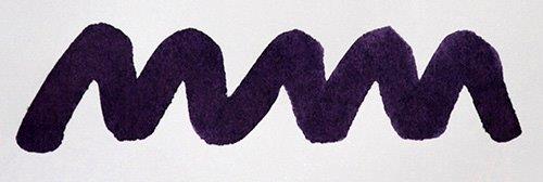 A colour swatch of Diamine Lilac Night fountain pen ink.