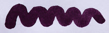 Load image into Gallery viewer, A colour swatch of Diamine Damson fountain pen ink.
