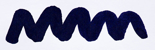 A colour swatch of Diamine Regency Blue fountain pen ink.
