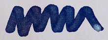 Load image into Gallery viewer, A colour swatch of Diamine Blue Pearl shimmering fountain pen ink.
