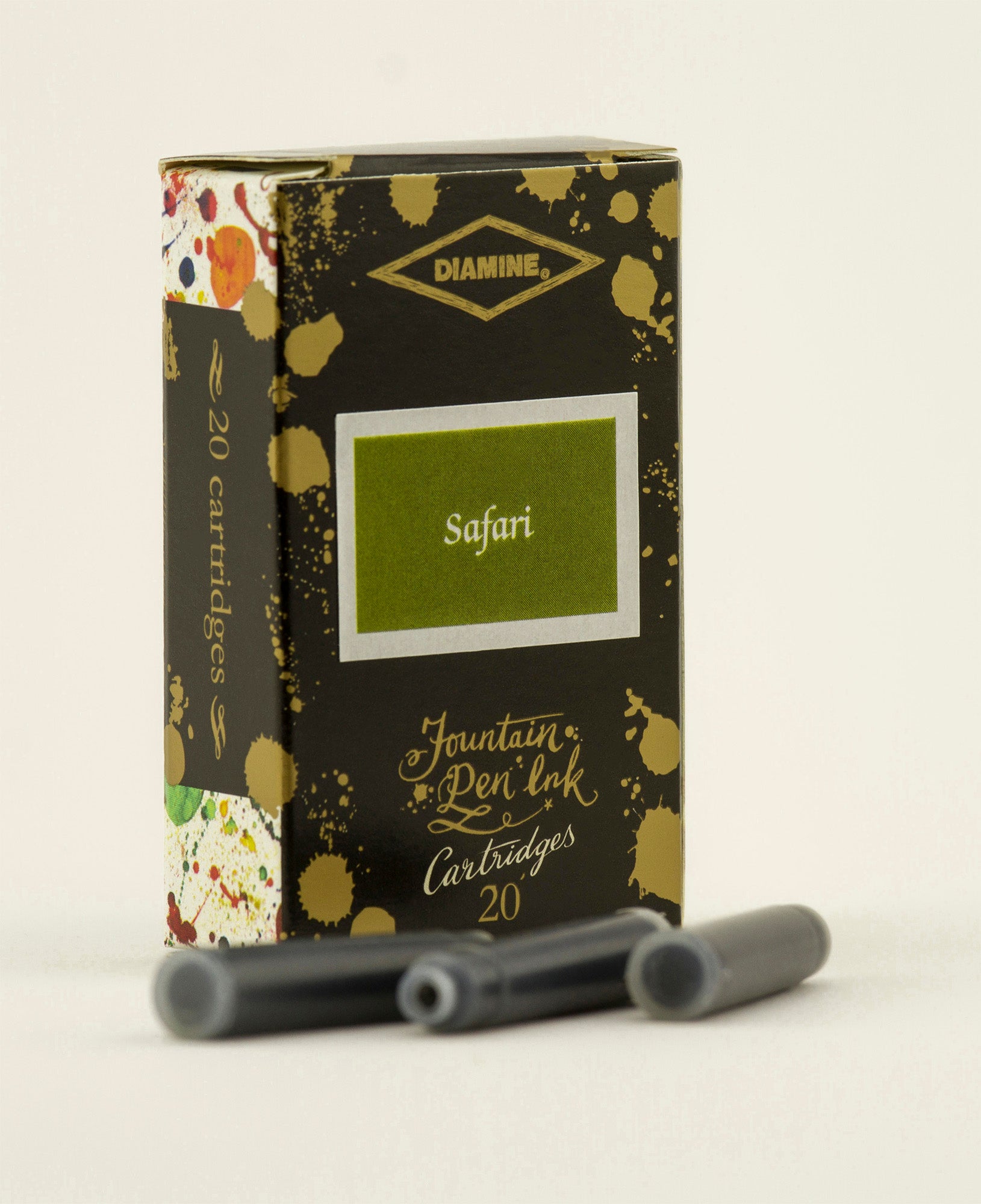 Diamine Fountain Pen Ink Cartridges 150th Anniversary Safari Zita