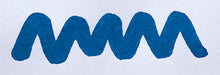 Load image into Gallery viewer, A colour swatch of Diamine Asa Blue fountain pen ink.
